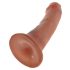 King Cock 6 dilda (15 cm) - smeđi 