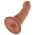 King Cock 6 dilda (15 cm) - smeđi 