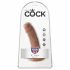 King Cock 6 dilda (15 cm) - smeđi 