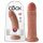 King Cock 8 dildo (20 cm) - tamno prirodna