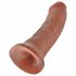 King Cock 8 dildo (20 cm) - tamno prirodna