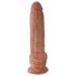 King Cock 9 dildo s testisima (23 cm) - smeđa