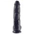 King Cock 10 dildo s testisima (25 cm) - crna