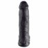 King Cock 12 s velikim testisima dildo (30 cm) - crna