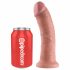 King Cock 8 dilda (20 cm) - prirodni 