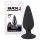 Black Velvet Heavy - 40g analni dildo (crni) 