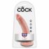 King Cock 7 dildo (18 cm) - prirodni 