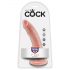 King Cock 7 dildo (18 cm) - prirodni 