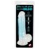 You2Toys Glow in the Dark - dildo za osvjetljavanje testisa s vakuumom (plavi) 