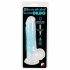 You2Toys Glow in the Dark - dildo za osvjetljavanje testisa s vakuumom (plavi) 