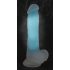 You2Toys Glow in the Dark - dildo za osvjetljavanje testisa s vakuumom (plavi) 