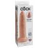 King Cock 9 - realistični dildo (23 cm) - prirodna boja