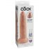 King Cock 9 - realistični dildo (23 cm) - prirodna boja