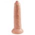 King Cock 9 - realistični dildo (23 cm) - prirodna boja