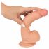 realistixxx - realističan dildo s vakuumskim čašicama (22 cm) - prirodan 