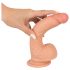 realistixxx - dildo s vakuumskim postoljem (22cm) - prirodan