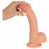 realistixxx - realističan dildo s vakuumskim čašicama (22 cm) - prirodan 