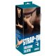 You2Toys - Strap-on - strap-on, šuplji dildo (veliki) - prirodan 