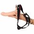 You2Toys - Strap-on - strap-on, šuplji dildo (veliki) - prirodan 