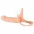 You2Toys - Strap-on - strap-on, šuplji dildo (veliki) - prirodan 