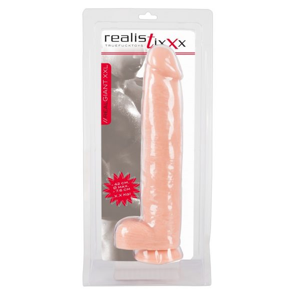 realistixxx Giant 3XL - realističan veliki dildo (42 cm) - prirodan 