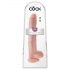 King Cock 14 testisa veliki dildo (35 cm) - prirodan 