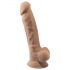 Silexd 7 - Dildo sa vakumom - 17,5cm (prirodna boja)