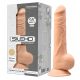 Silexd 9.5 - vakuumski dildo - 24 cm (prirodni) 