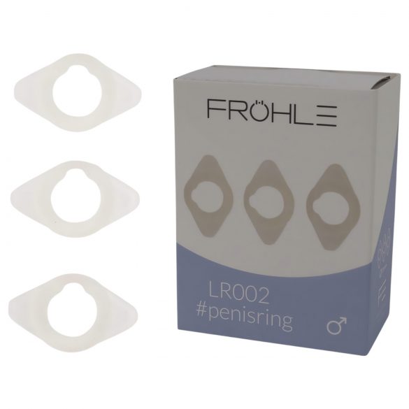 Fröhle LR002 (2,1 cm) - set medicinskih prstenova za potenciju (3 komada) 