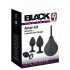 Black Velvet - analni dildo set (4 dijela) - crni 