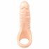 Realistixxx Double F - realistični dildo s prstenom za penis (prirodni) 