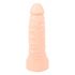 Realistixxx Double F - realistični dildo s prstenom za penis (prirodni) 