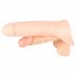 Realistixxx Double F - realistični dildo s prstenom za penis (prirodni) 