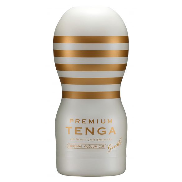 TENGA Premium Gentle - masturbator za jednokratnu upotrebu (bijeli) 