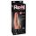 Real Feel Deluxe No.6 - testisi, realistični vibrator (prirodni) 