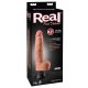 Real Feel Deluxe No.6 - testisi, realistični vibrator (prirodni) 