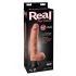 Real Feel Deluxe No.9 - testikularni, realistični vibrator (prirodni)