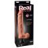 Real Feel Deluxe No.12 - testikularni, realistični vibrator (prirodni) 