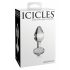 Icicles No. 44 - konusni, stakleni analni dildo (prozirni)