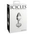 Icicles No. 44 - konusni, stakleni analni dildo (prozirni)