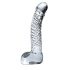 "Icicles No. 61 - stakleni dildo s testisima i penisom (prozirni)"