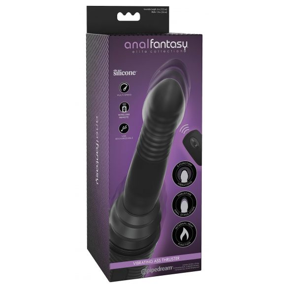 Analfantasy Ass Thruster - analni vibrator (crni) 