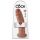 King Cock 10 - veliki dildo (25cm) - tamni prirodni 