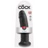 King Cock 10 - veliki dildo (25 cm) - crni 