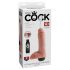 King Cock 8 - realistični prskajući dildo (20cm) - prirodan