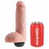 King Cock 8 - realistični prskajući dildo (20cm) - prirodan