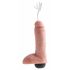 King Cock 8 - realistični prskajući dildo (20cm) - prirodan