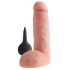 King Cock 8 - realistični prskajući dildo (20cm) - prirodan