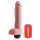 King Cock 11 - realistični špricajući dildo (28 cm) - prirodan 