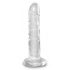 King Cock Clear 6 - vakuumski dildo (15 cm) 